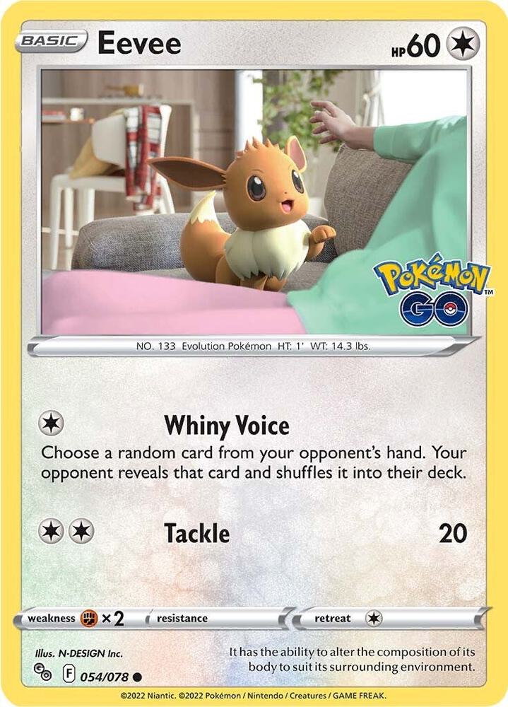Eevee - 054/078 - Pokemon GO (Reverse Holo)