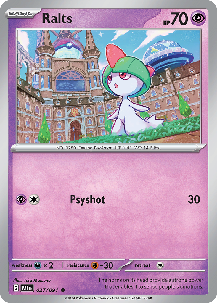 Ralts - 027/091 - Paldean Fates