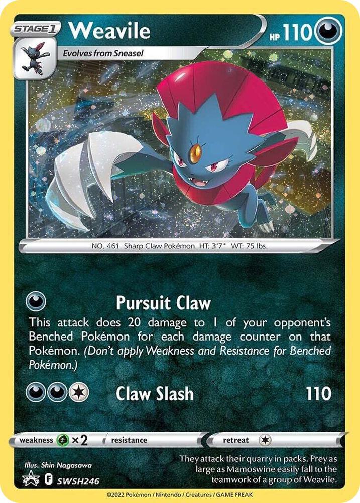 Weavile - SWSH246 - Sword & Shield (Como Holo Promo)