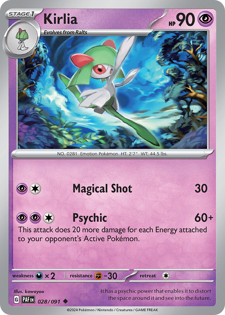 Kirlia - 028/091 - Paldean Fates