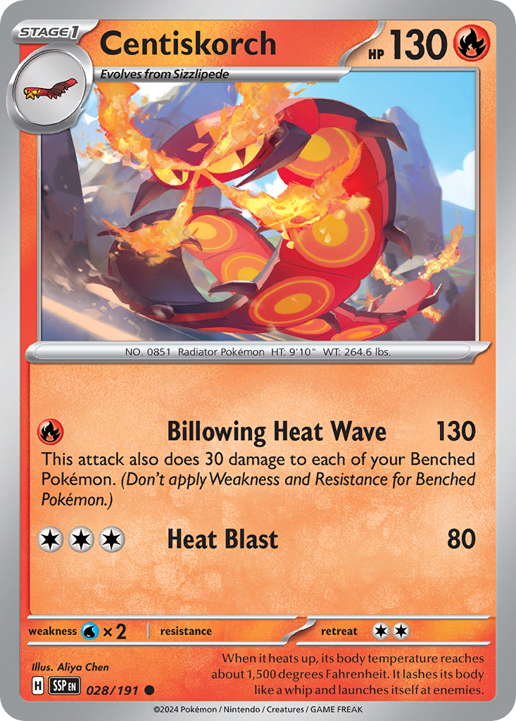 Centiskorch- 028/191 - Surging Sparks