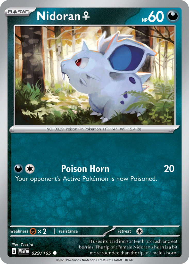 Nidoran F - 029/165 -SV: Scarlet & Violet 151 (MEW)