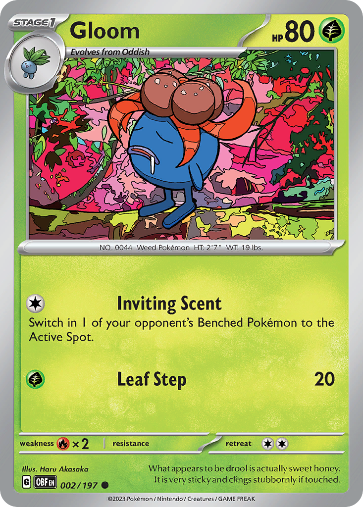 Gloom - 002/197 - Obsidian Flames (Reverse Holo)