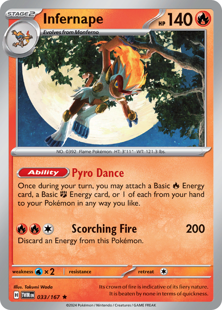 Infernape - 033/167 - Twilight Masquerade (Holo)