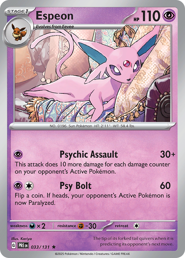 Espeon - 033/131 - Prismatic Evolutions (Holo)