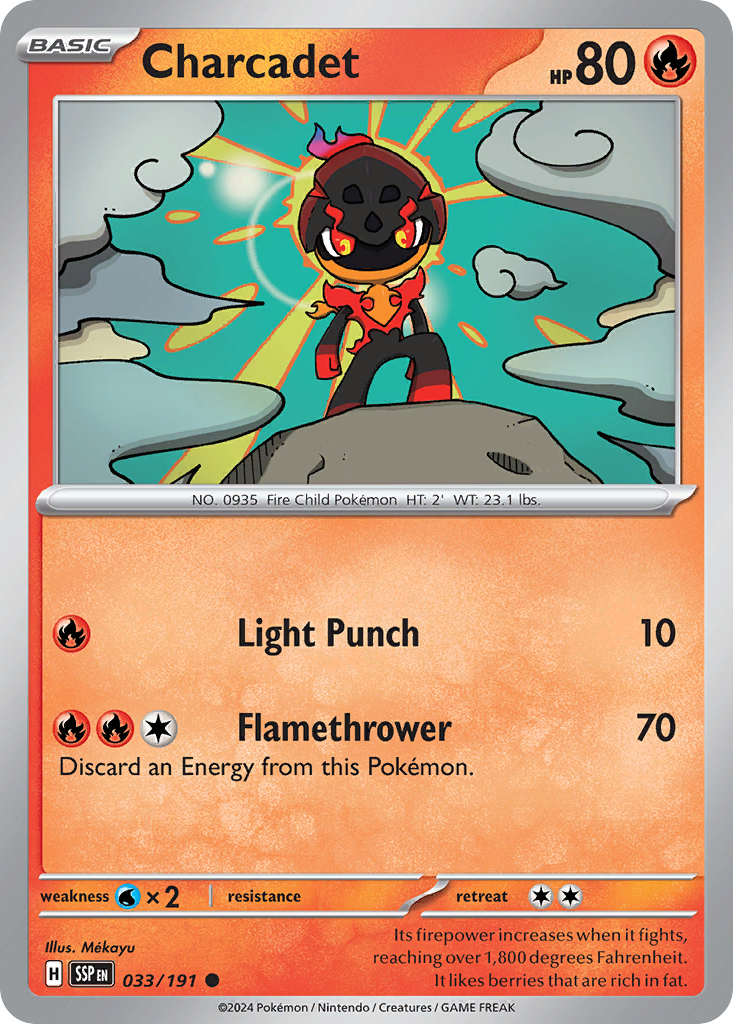 Charcadet - 033/191 - Surging Sparks (Reverse Holo)
