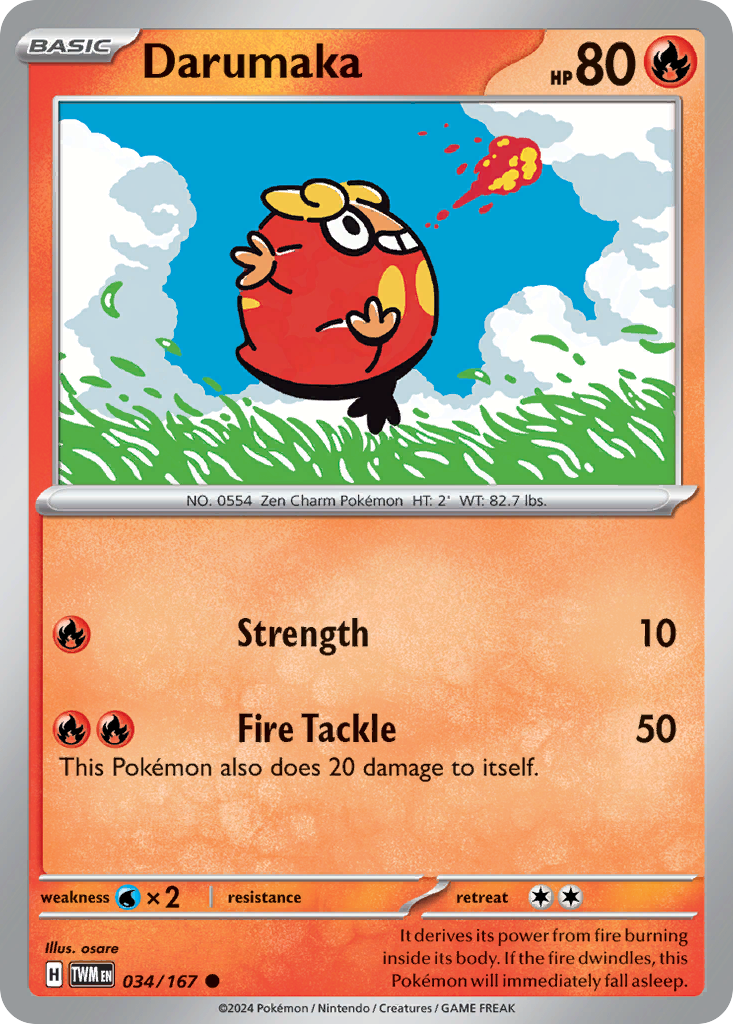 Darumaka - 034/167 - Twilight Masquerade (Reverse Holo)