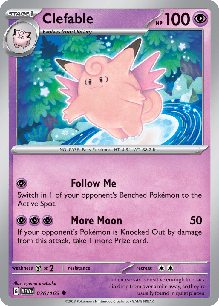 Clefable - 036/165 -SV: Scarlet & Violet 151 (MEW)