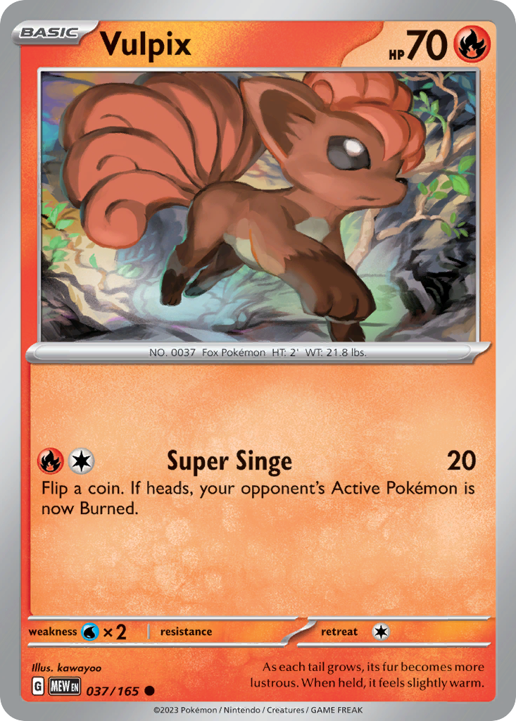 Vulpix - 037/165 -SV: Scarlet & Violet 151 (MEW)