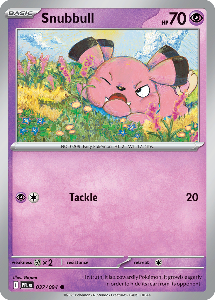 Snubbull- 037/094 - Phantasmal Flames (Reverse Holo)