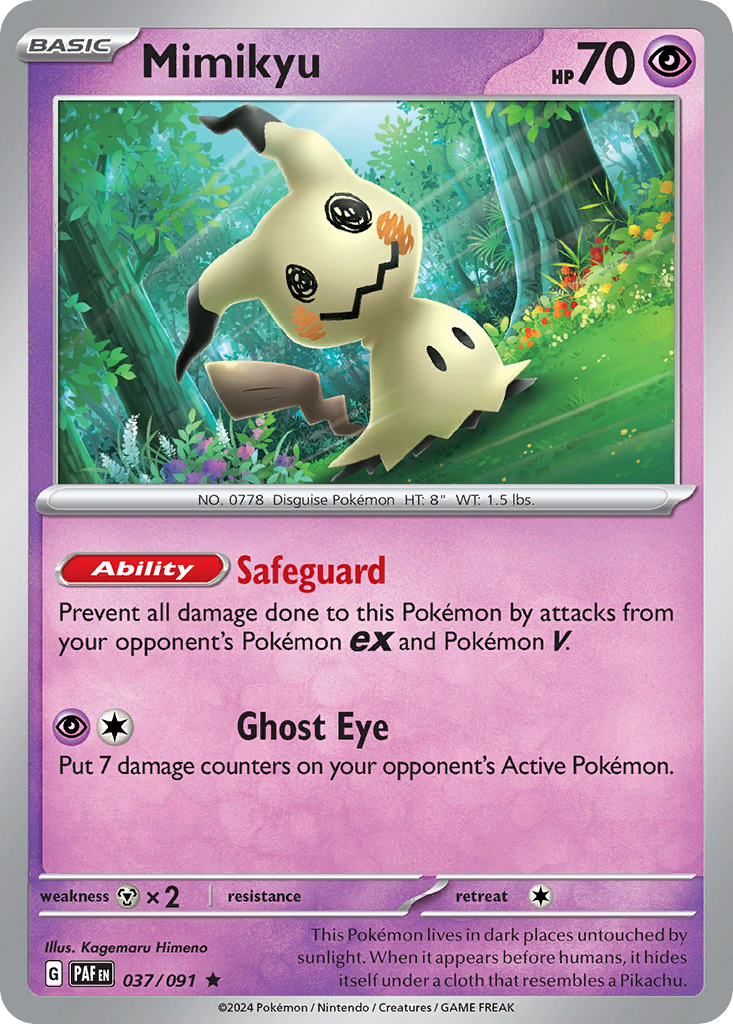 Mimikyu - 037/091 - Paldean Fates (Holo)