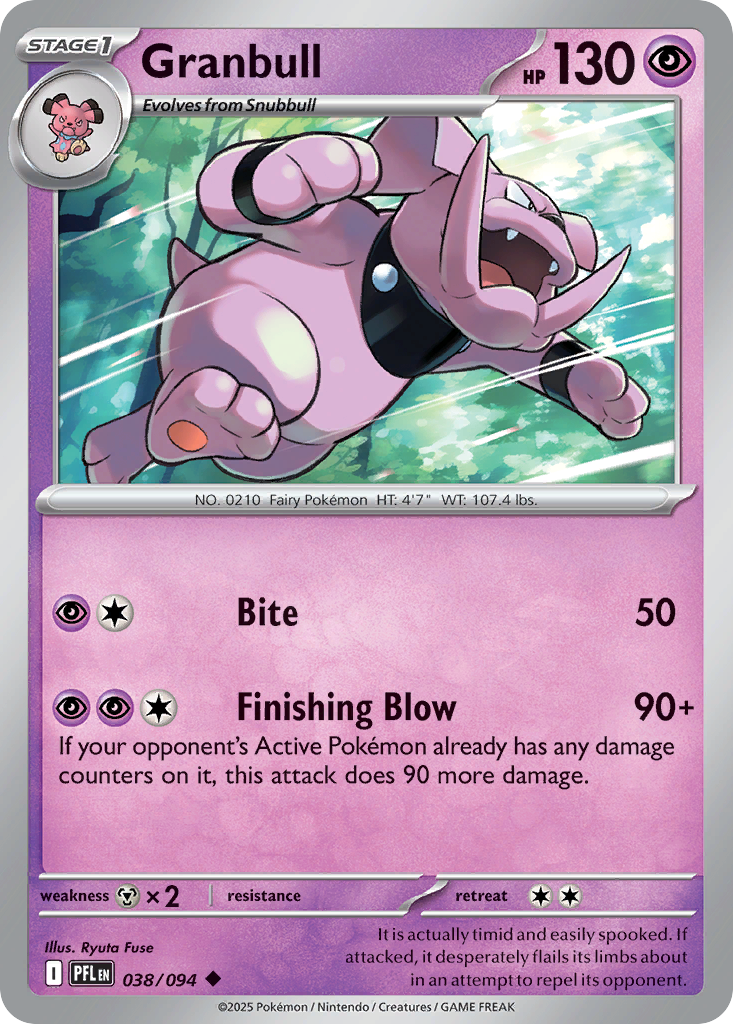 Granbull- 038/094 - Phantasmal Flames (Reverse Holo)
