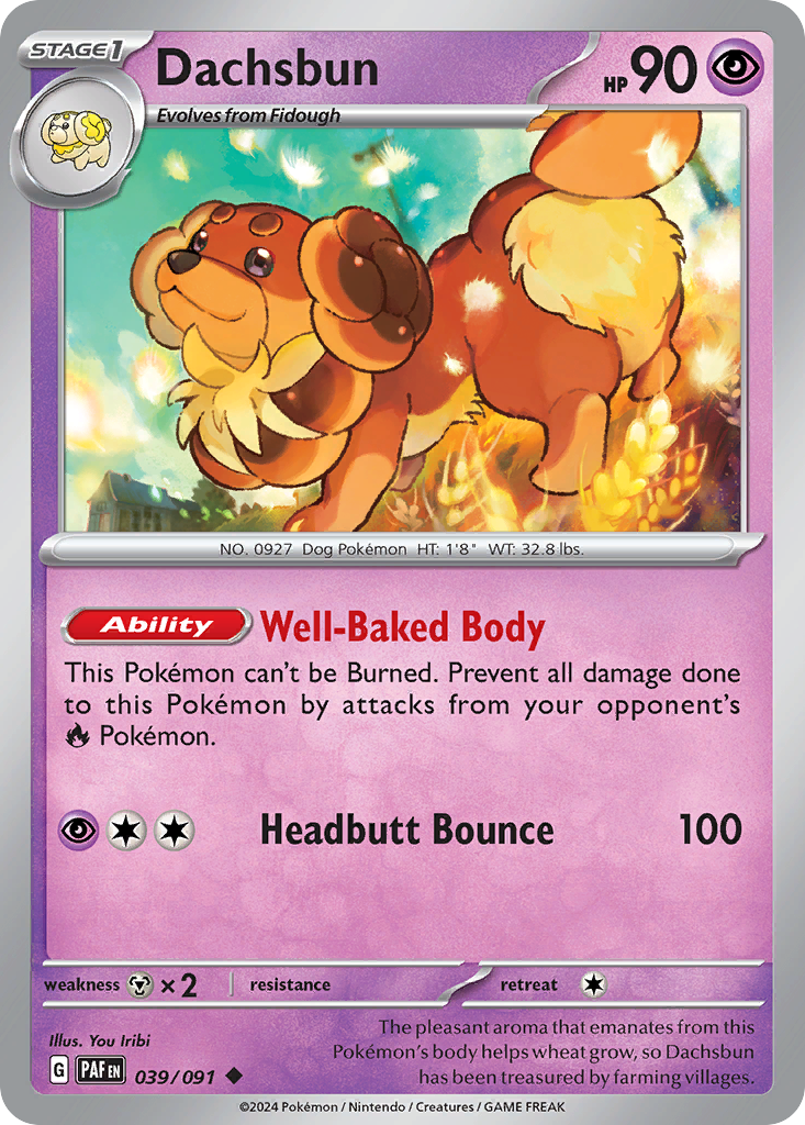 Dachsbun - 039/091 - Paldean Fates