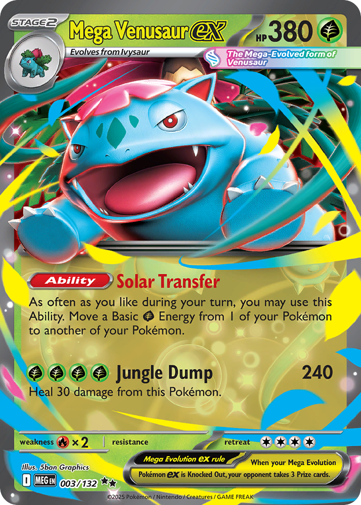Mega Venusaur ex - 003/132 - Mega Evolution (MEG)