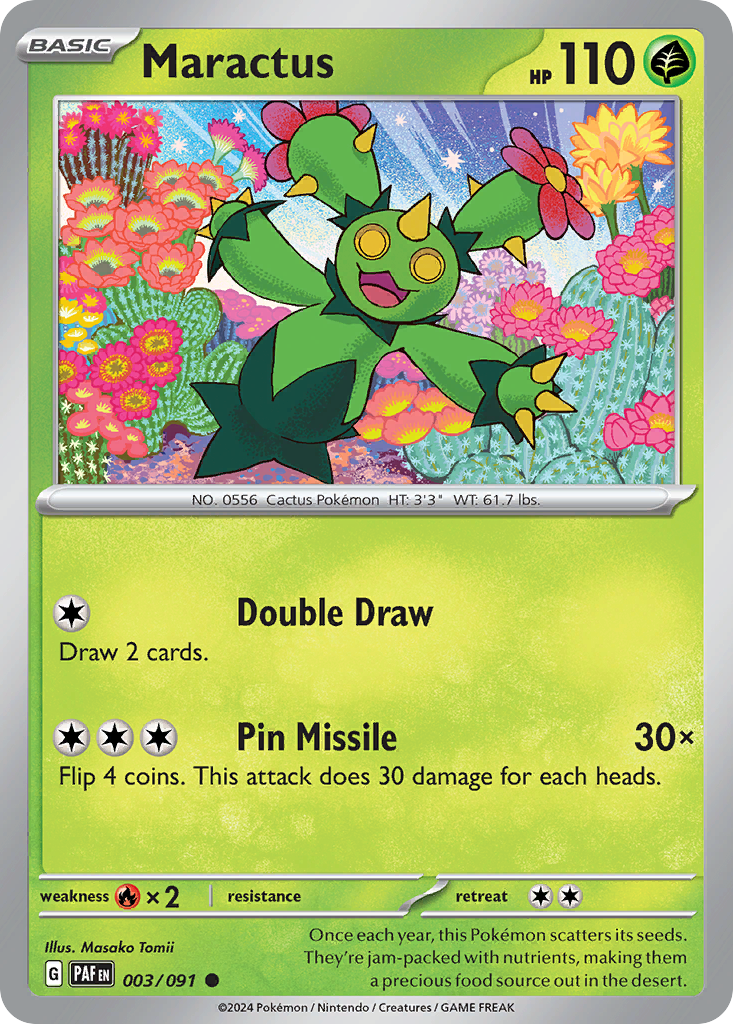 Maractus - 003/091 - Paldean Fates