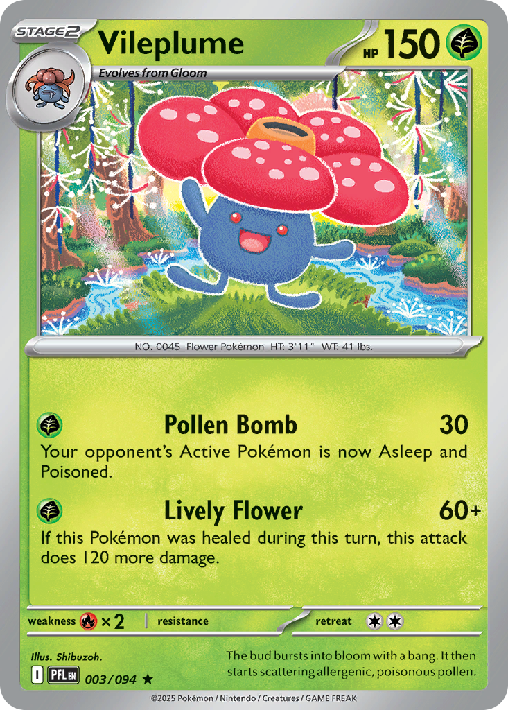 Vileplume- 003/094 - Phantasmal Flames (Holo)