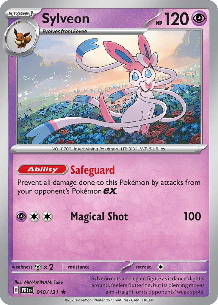 Sylveon - 040/131 - Prismatic Evolutions (Reverse Holo)