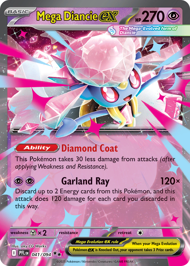 Mega Diancie ex - 041/094 - Phantasmal Flames (PFL)