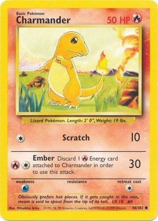 Charmander - 046/102 - Base Set (base1) (Lightly Played)