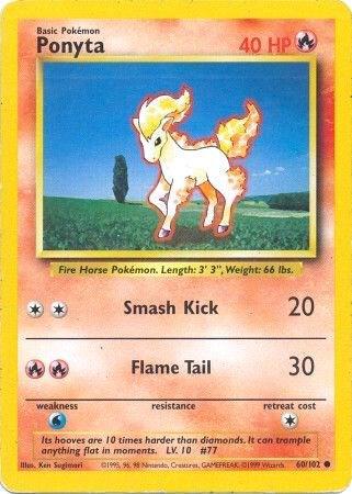 Ponyta - 060/102 - Base Set (base1) (Moderately Played)