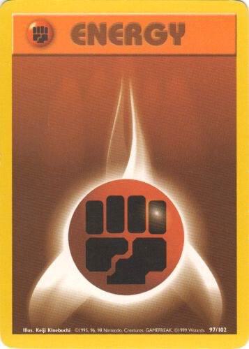 Fighting Energy - 097/102 - Base Set (base1) (Moderately Played)
