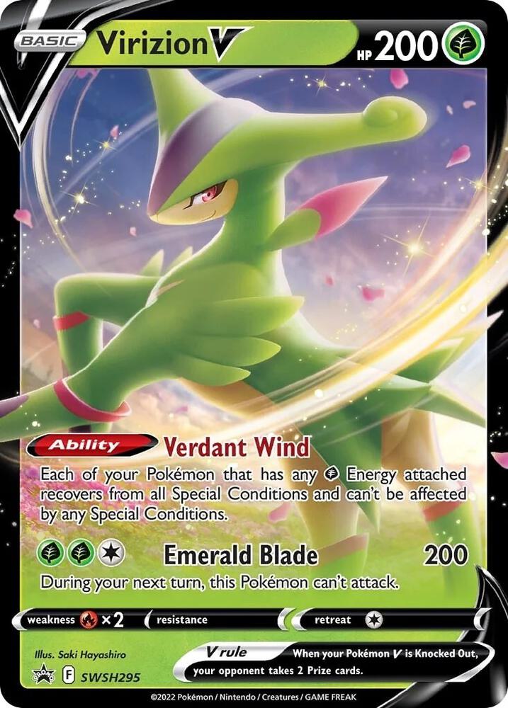 Virizion V - SWSH295 - Sword & Shield (Promo)
