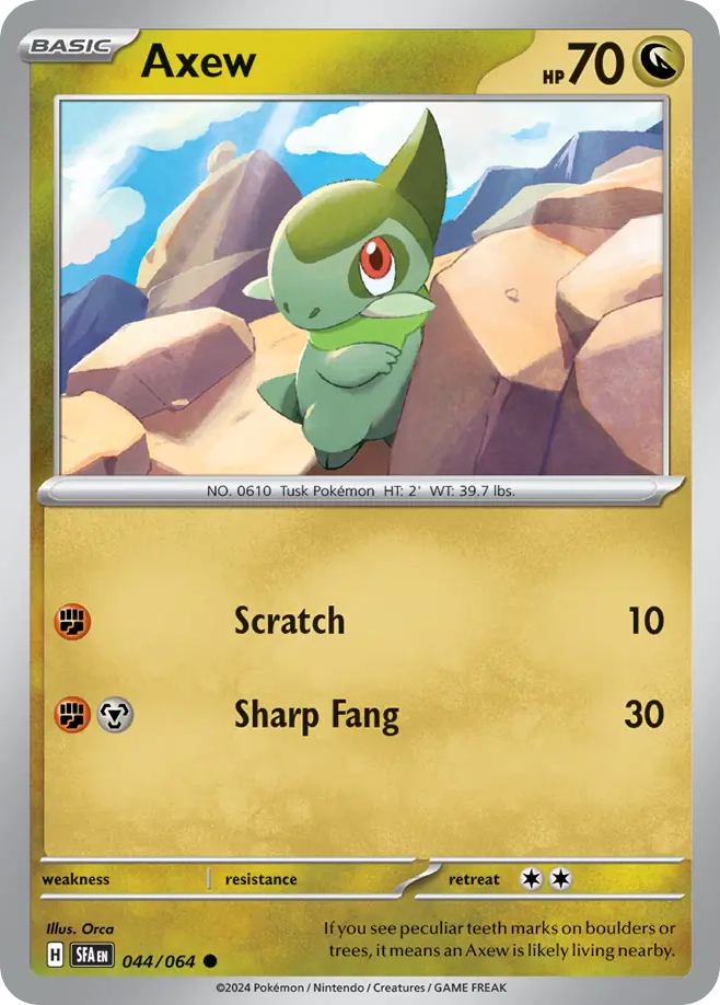 Axew - 044/064 - Shrouded Fable (Reverse Holo)