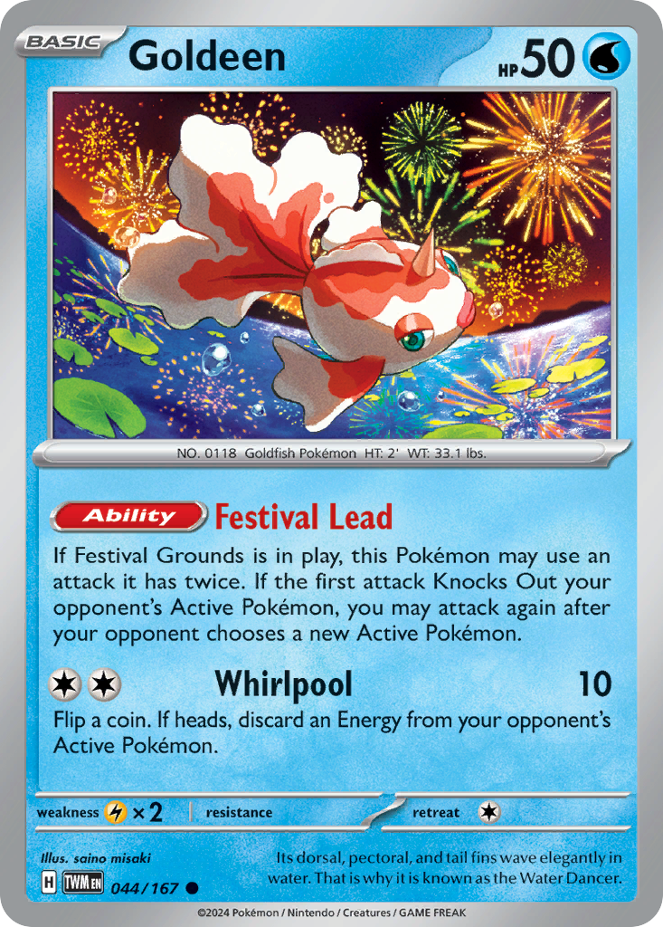Goldeen - 044/167 - Twilight Masquerade (Reverse Holo)