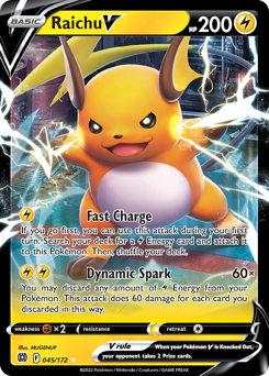Raichu V - 045/172 - SWSH: Brilliant Stars (BRS)