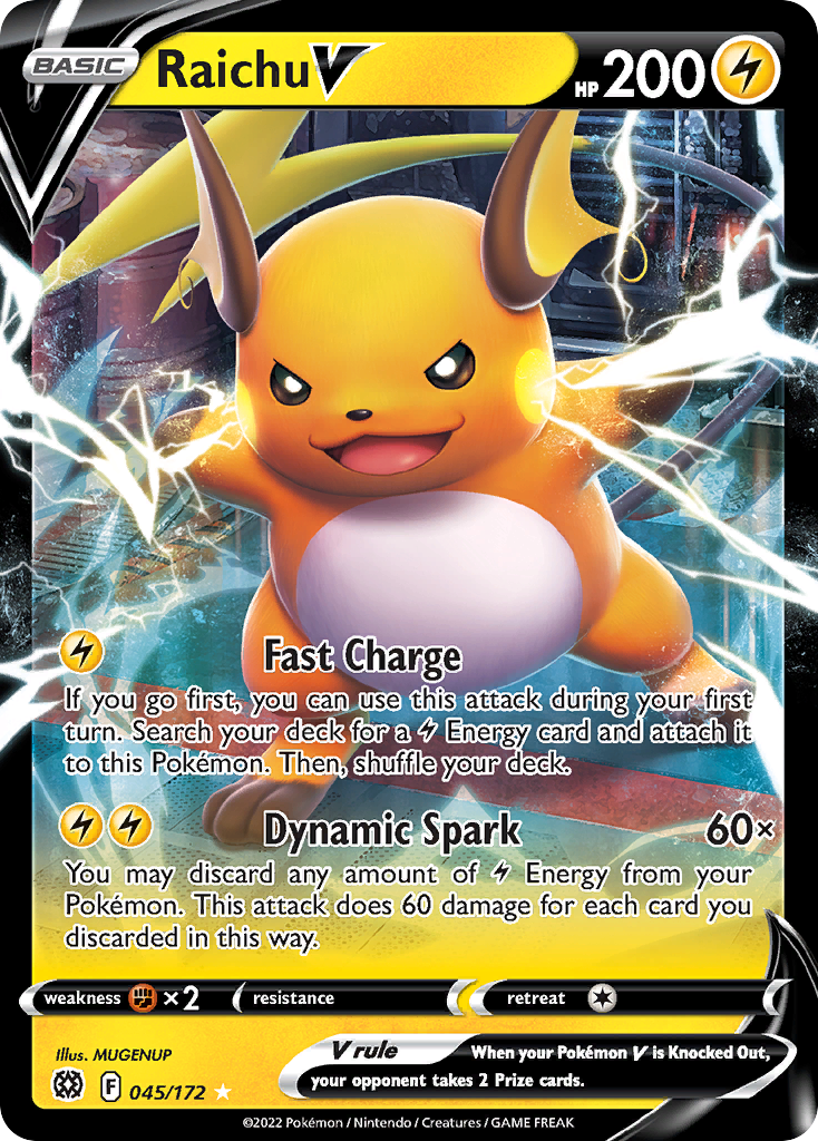Raichu V - 045/172 - SWSH: Brilliant Stars (BRS)