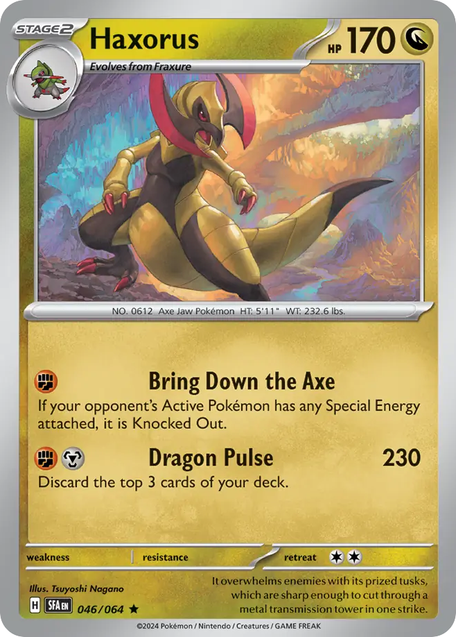 Haxorus - 046/064 - Shrouded Fable (Reverse Holo)