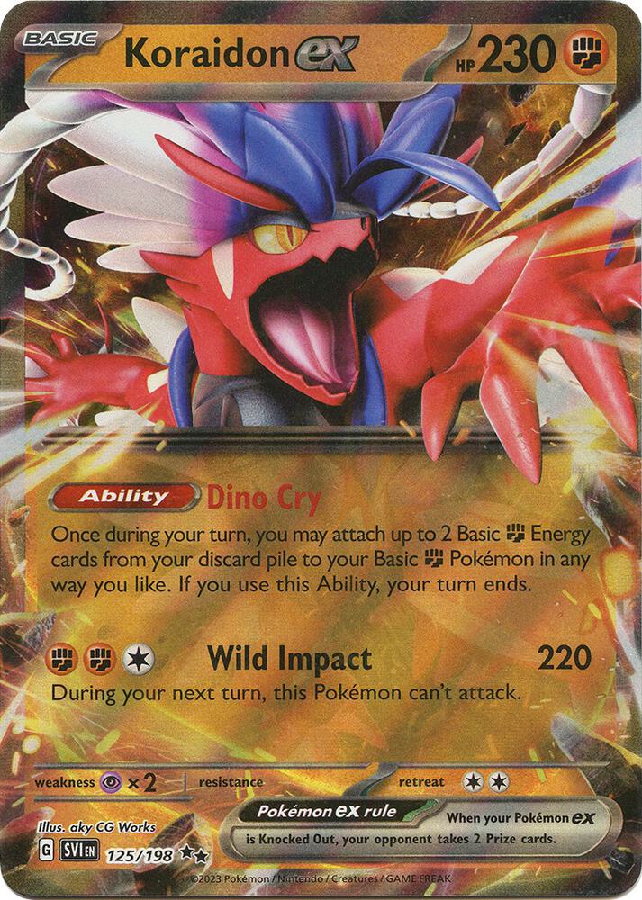 Koraidon ex - 125/198 - SV01: Scarlet & Violet Base Set (SVI)