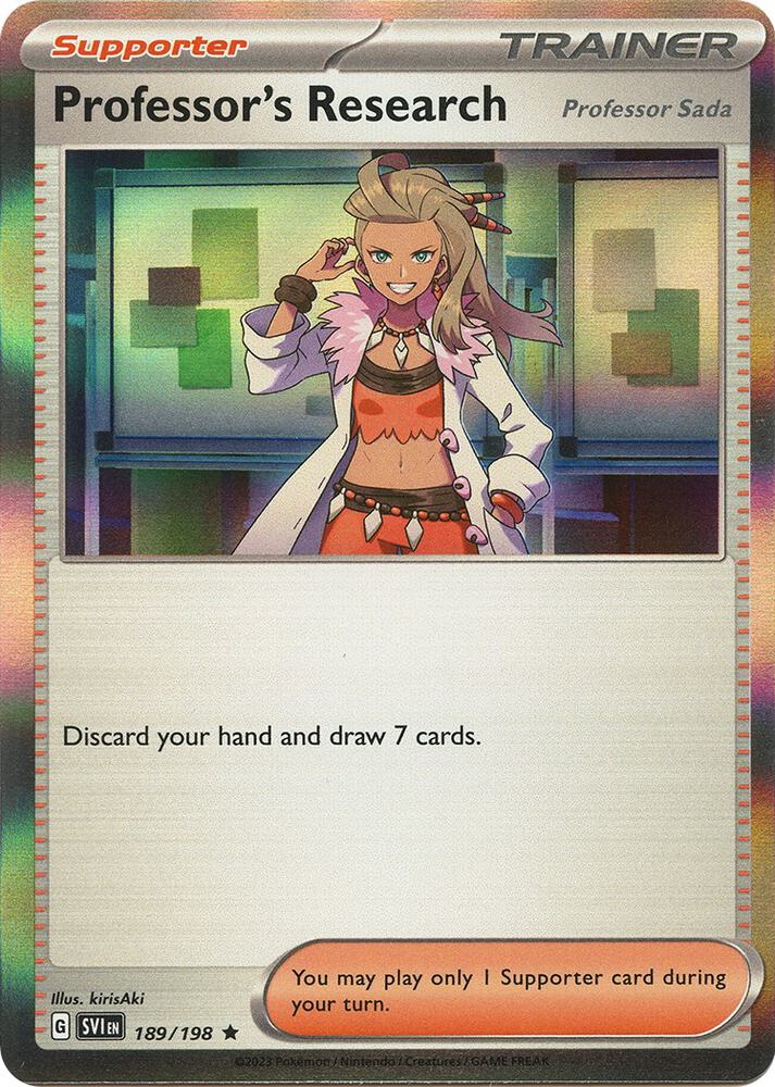 Professor's Research - 189/198 - Scarlet & Violet (Reverse Holo)