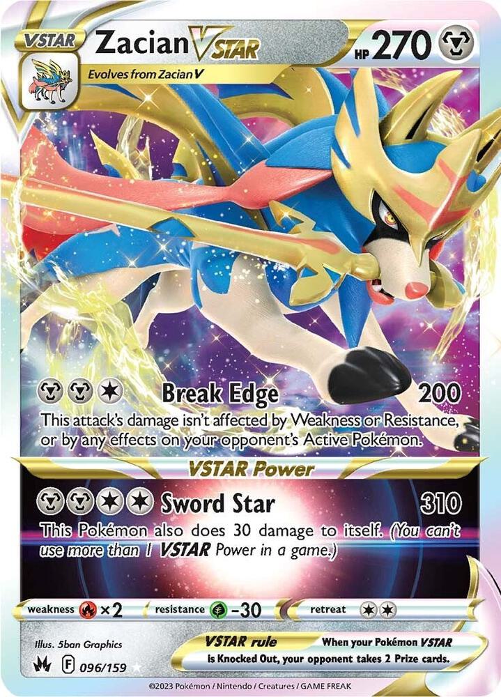 Zacian VSTAR - 096/159 - Crown Zenith (CRZ)