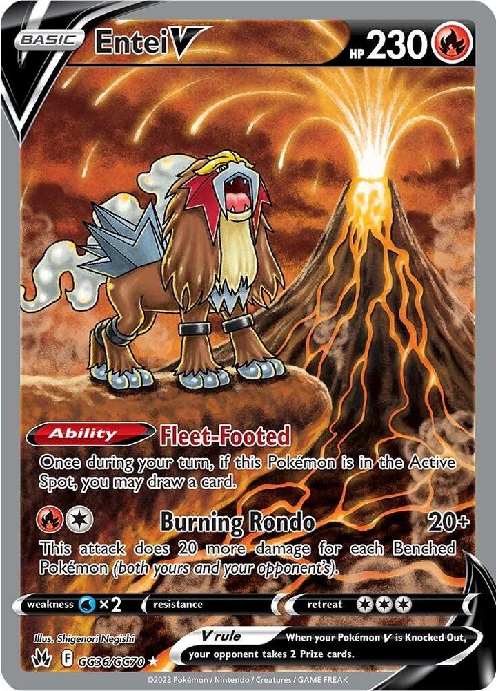 Entei V - 036/070 - Crown Zenith Galarian Gallery (swsh12.5gg)