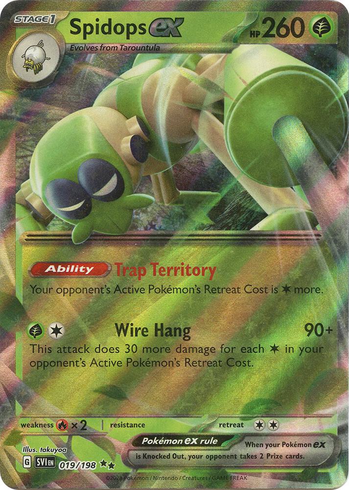Spidops ex - 019/198 - SV01: Scarlet & Violet Base Set (SVI)