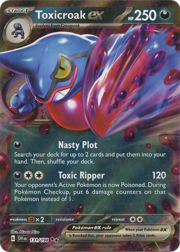 Toxicroak ex - 131/198 - SV01: Scarlet & Violet Base Set (SVI)