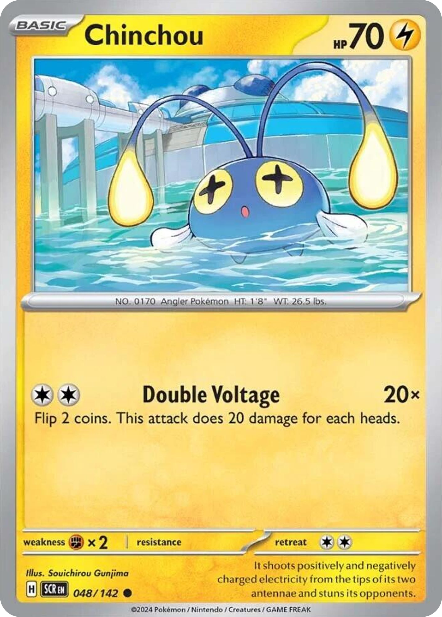Chinchou- 048/142 - Stellar Crown (Reverse Holo)