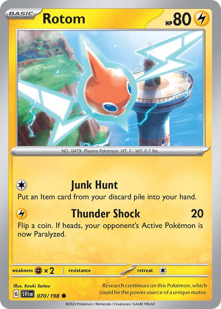 Rotom - 070/198 - SV01: Scarlet & Violet Base Set (SVI) (Cosmos Holo)