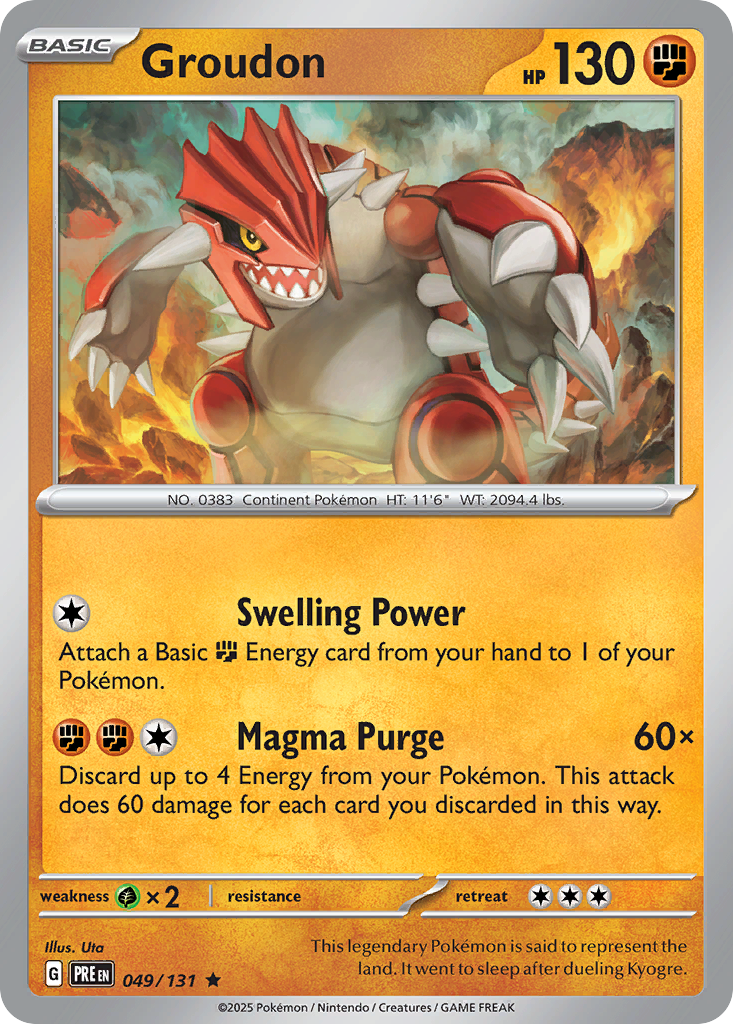 Groudon- 049/131 - Prismatic Evolutions (Holo)