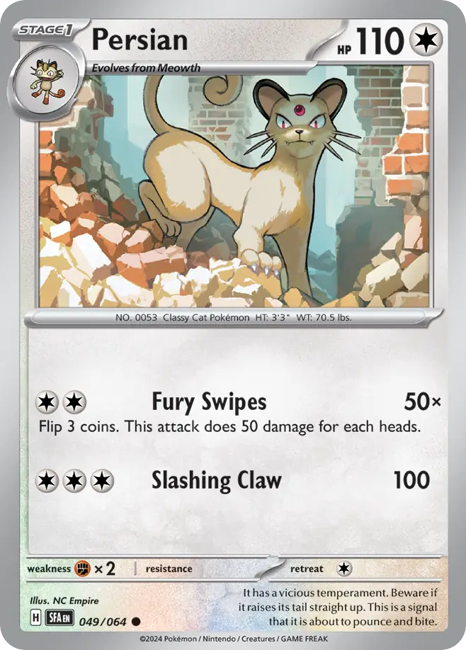 Persian - 049/064 - Shrouded Fable (Reverse Holo)
