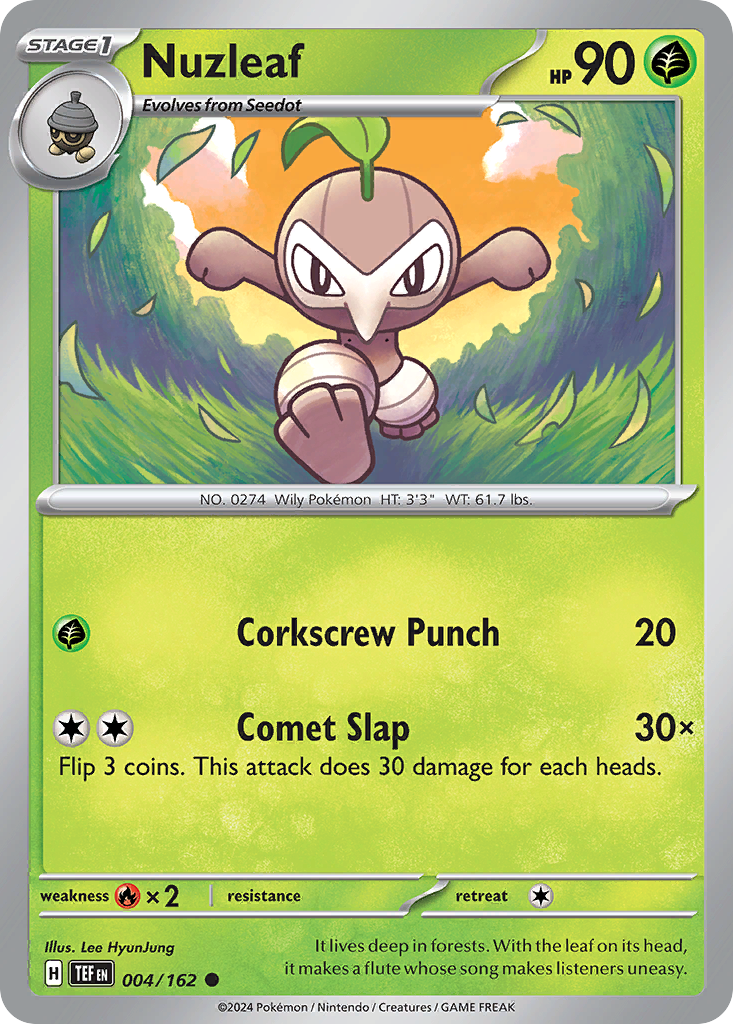 Nuzleaf - 004/162 - Temporal Forces (Reverse Holo)