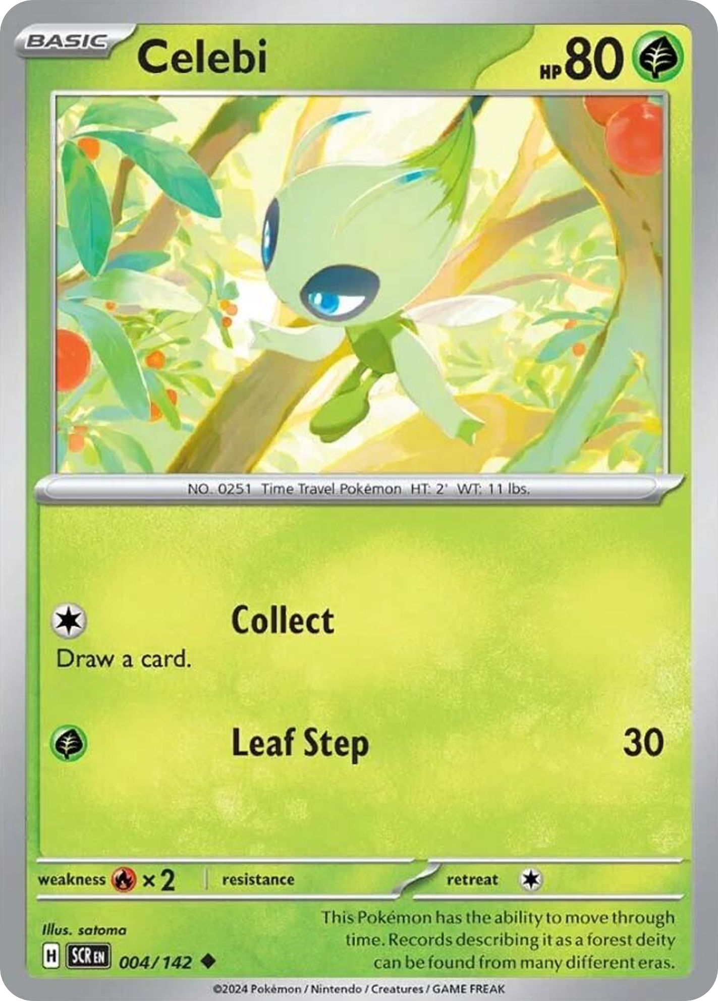 Celebi- 004/142 - Stellar Crown (Reverse Holo)