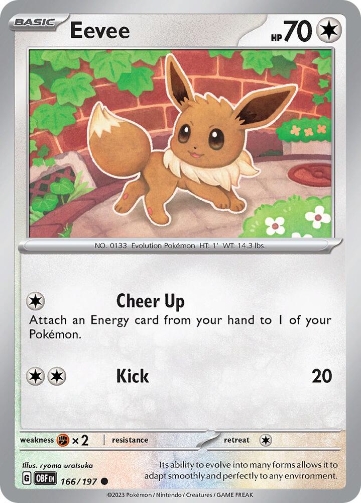Eevee - 166/197 - SV03: Obsidian Flames