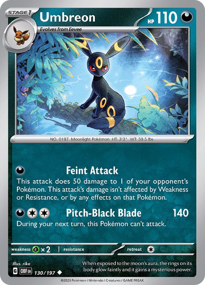 Umbreon  - 130/197 - Obsidian Flames
