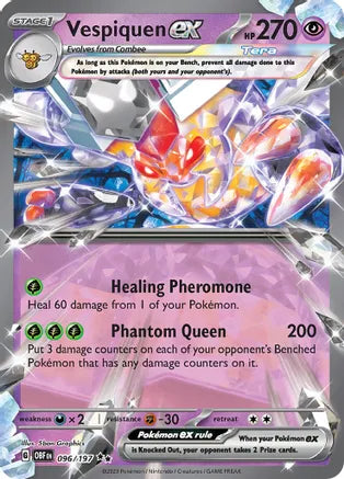 Vespiquen ex - 096/197 - SV03: Obsidian Flames (OBF) (Lightly Played)