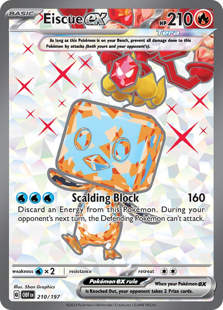 Eiscue ex - 210/197 - SV03: Obsidian Flames