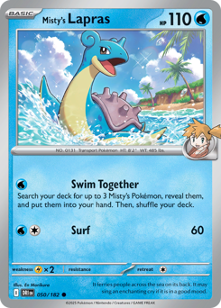 Misty's Lapras - 050/182 - SV: Destined Rivals (DRI)