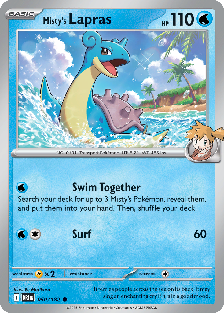 Misty's Lapras - 050/182 - SV: Destined Rivals (DRI)