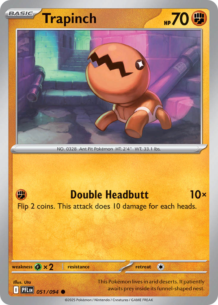Trapinch- 051/094 - Phantasmal Flames (Reverse Holo)